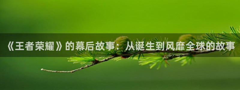 天美娱乐2登录：《王者荣耀》的幕后故事：从诞生到风靡全球的故